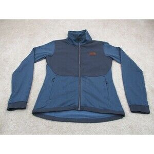 Flylow Sweater Mens Medium Blue Fleece Outdoors Hiking Full Zip Pockets